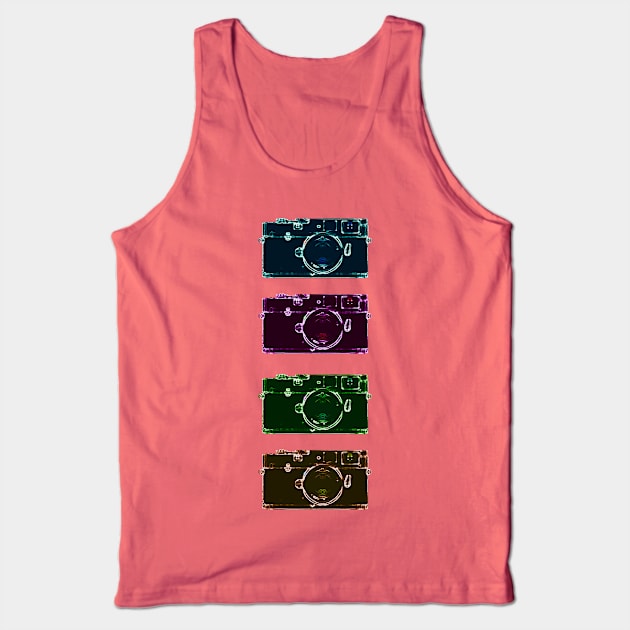 Retro Photographer Cameras Tank Top by Scar